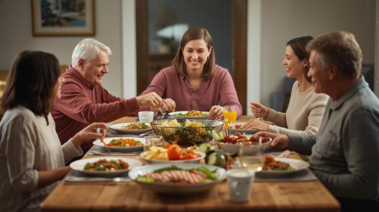 healthy family meal